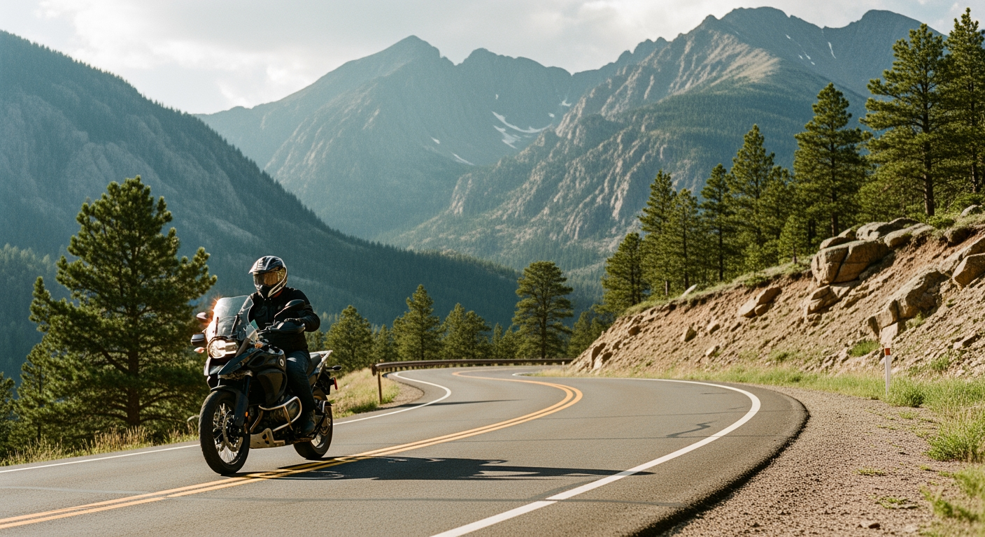 Colorado high country mountain road